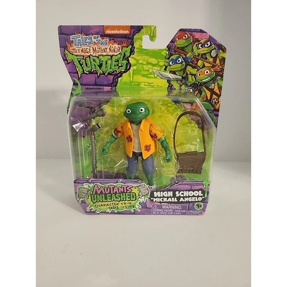 TMNT Mutants Unleashed High School Michelangelo Figure (2024) | Playmates | NIB